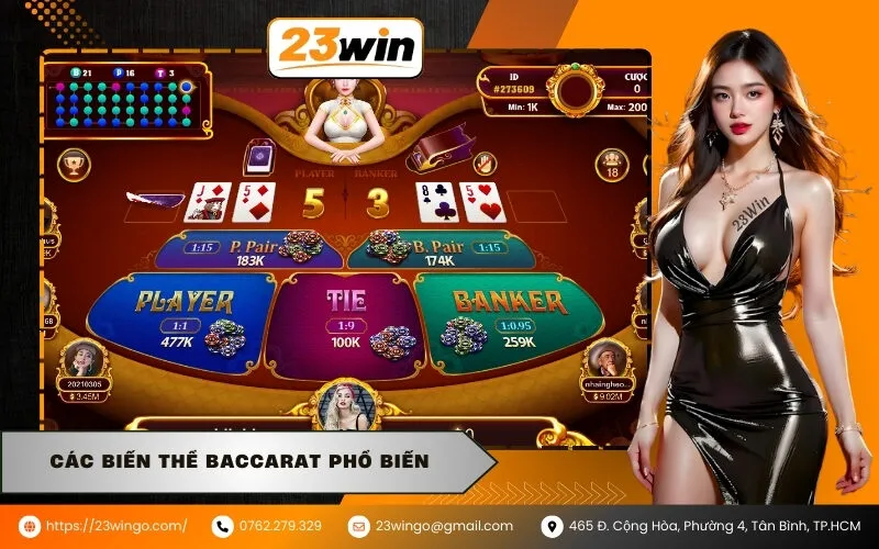 Các Biến Thể Baccarat Phổ Biến