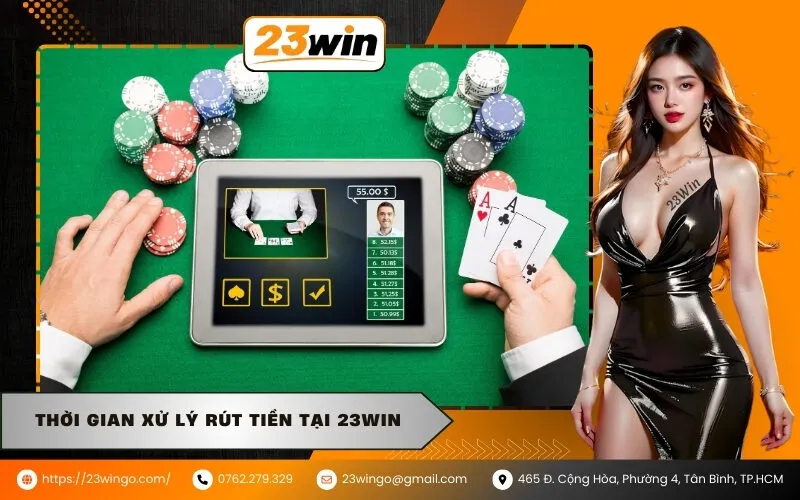 Thời gian xử lý rút tiền tại 23WIN
